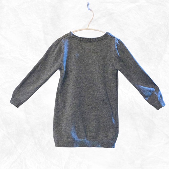 BOGO Joe Fresh Pink Fox with Heart Grey Sweater Size 4T - Picture 2 of 5